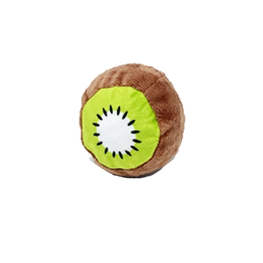 BARK-A-BOO Kiwi TPR Ball Dog Toy Green Brown